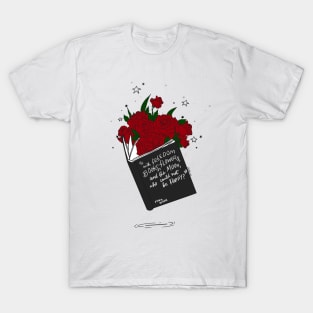 Book and roses T-Shirt